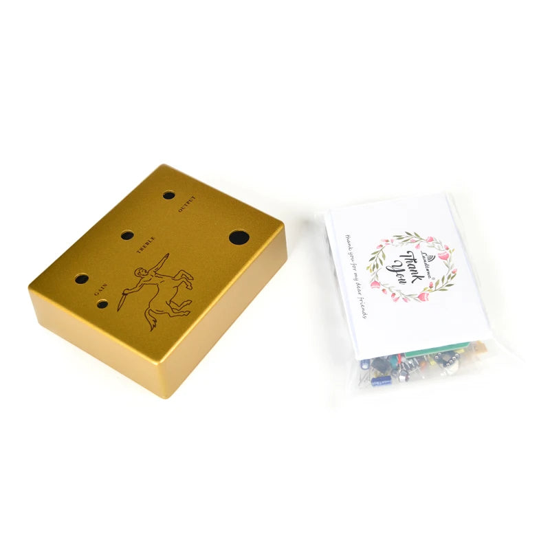 Landtone Diy Klon Centaur Overdrive Gitaarpedaal Alle Kits Met 1590bb Aluminium Behuizing Box G01 Gratis Verzending