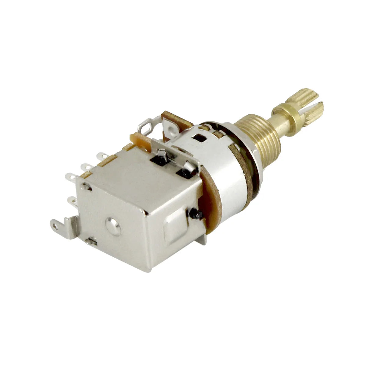 FLEOR Push Push Guitar Potentiometer A250K / B250K / A500K / B500K Copper Long Split Shaft No Pull Neede