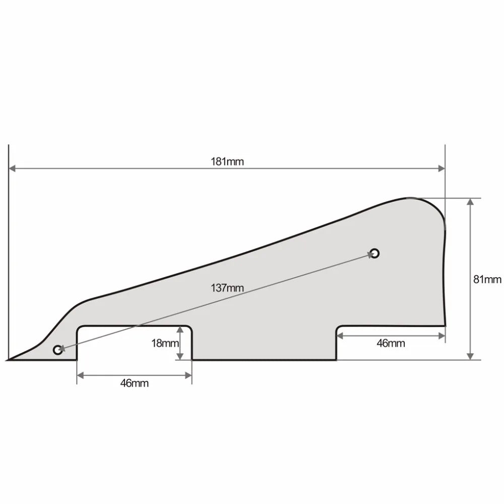 Single LP Style Guitar Pickguard Scratch Plate for LP Style Guitar Parts