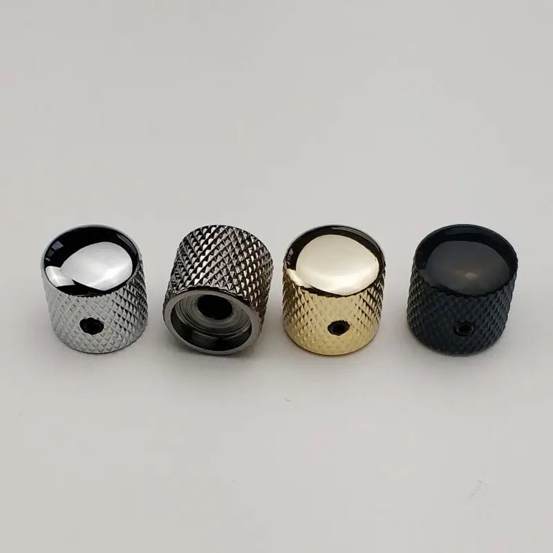 1 PCS Chrome Black Gold Electric Guitar Bass Knobs 19MM*19MM*6MM