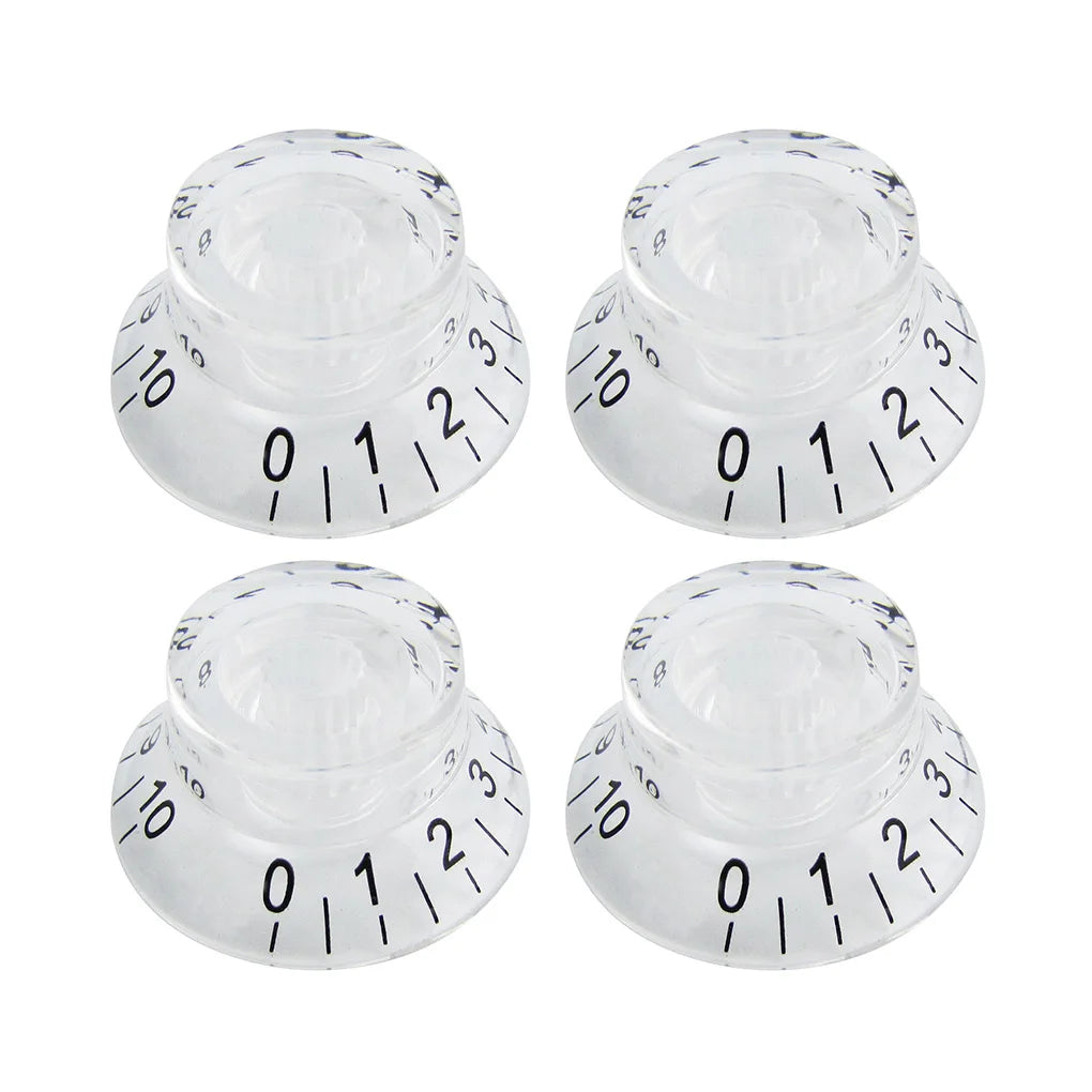 FLEOR 4 Pieces High Dome Electric Guitar Knobs Speed Tone Volume Control Caps for LP SG Guitar Parts