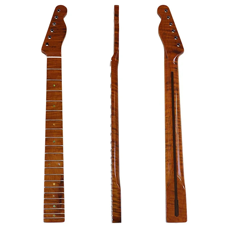 Electric guitar TL handle 21 products integrated tiger pattern baked maple bright 5.6 wide neck guitar handle