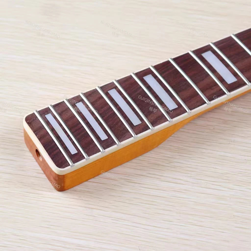 TL Neck Maple Wood Edging, Yellow Glossy Neck, 6 Strings, 21 Pieces