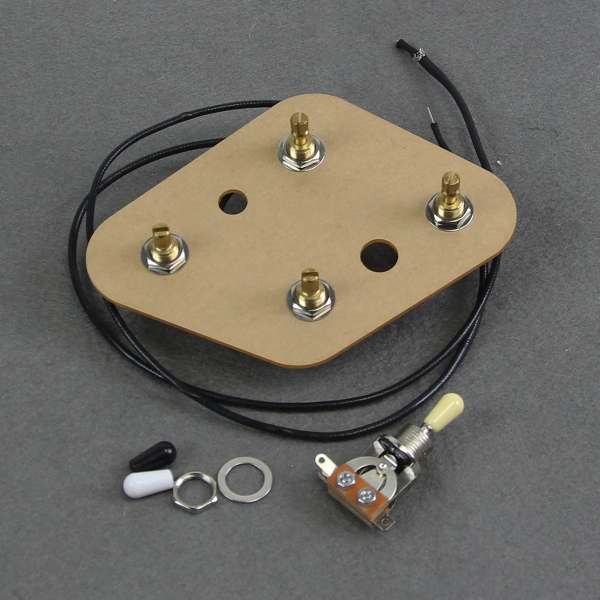 New 2T2V Guitar Wiring Harness Upgrade with Coil Split Kit Push-Push Pots 500k and 3-Way Switch for LP Guitar
