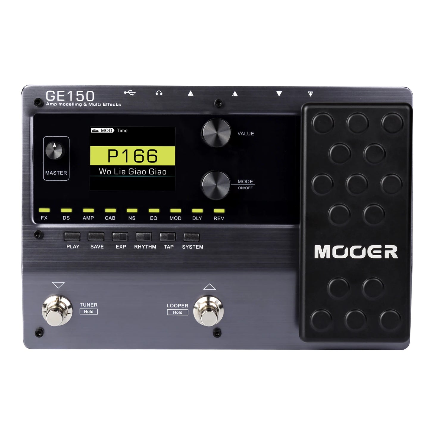 MOOER GE150 – Modeling Multi-Effects Processor with Expression Pedal & IR Loader
