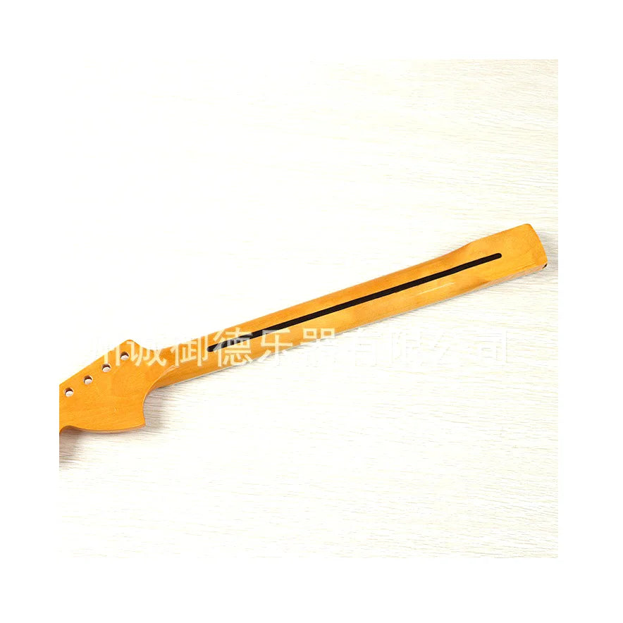 Large Headstock ST Style Electric Guitar Neck – 22 Frets, 6-String, Bright Plus Maple – Bolt-On Neck for Strat