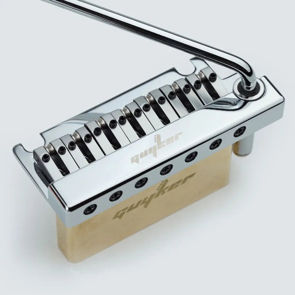 Guyker Non-locking 2 Point Guitar Tremolo Bridge CNC Machining Double Shake 7 String Guitar Bridge