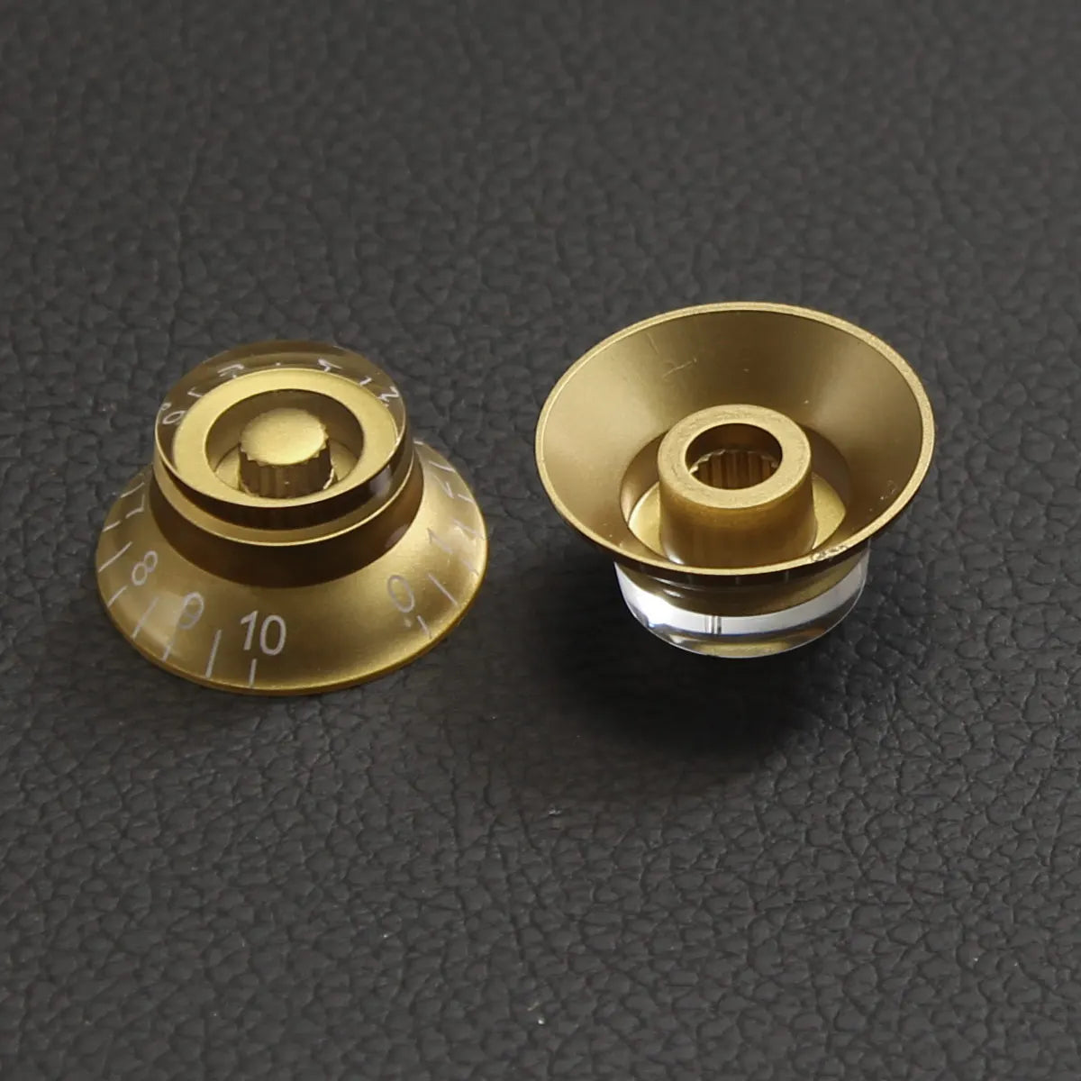 FLEOR 4 Pieces High Dome Electric Guitar Knobs Speed Tone Volume Control Caps for LP SG Guitar Parts