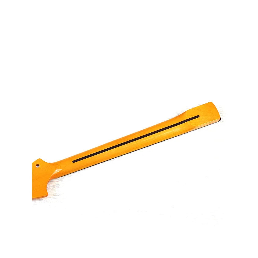 ST22 Big Head Yellow Black Square Edge Bright Electric Guitar Neck – 5.6 cm Wide