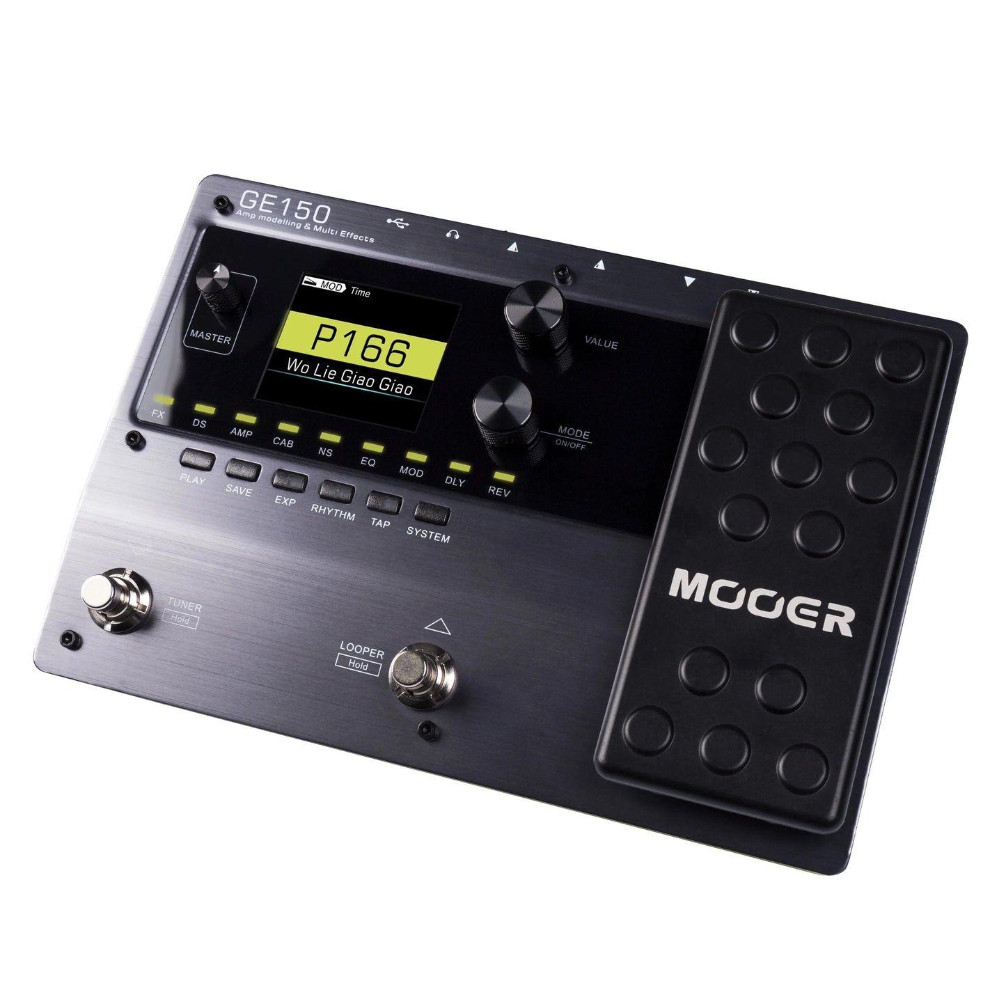 MOOER GE150 – Modeling Multi-Effects Processor with Expression Pedal & IR Loader