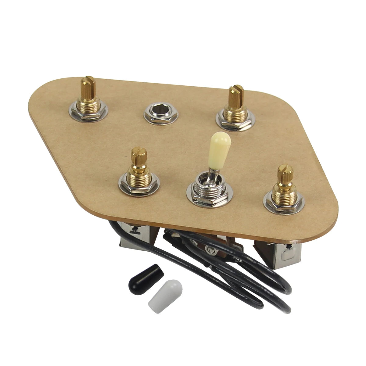 New 2T2V Prewired Electric Guitar Wiring Harness Kit with 3-Way Switch Push-Push 500k Pots and Coil Split for SG Guitar