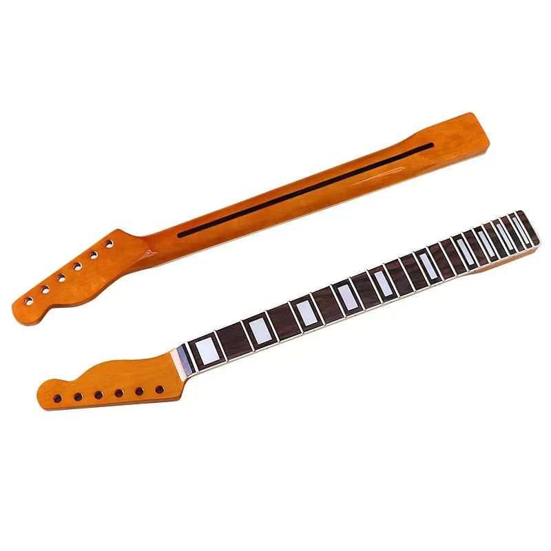 TL6 string 21 fret yellow matte with maple rosewood square fretboard guitar neck