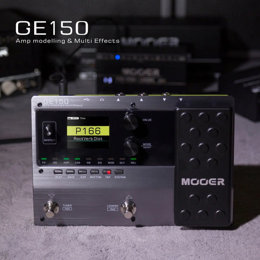 MOOER GE150 – Modeling Multi-Effects Processor with Expression Pedal & IR Loader