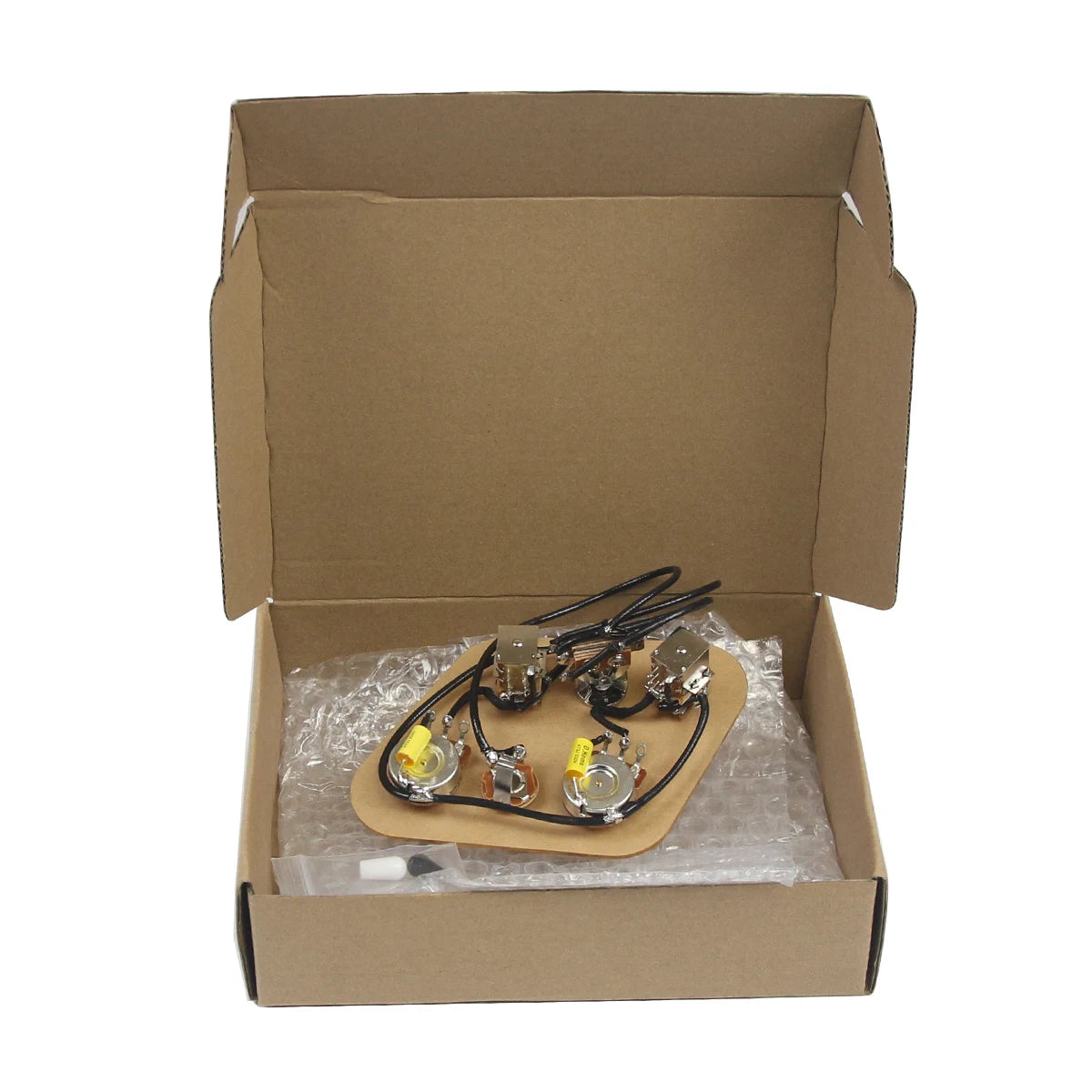New 2T2V Prewired Electric Guitar Wiring Harness Kit with 3-Way Switch Push-Push 500k Pots and Coil Split for SG Guitar