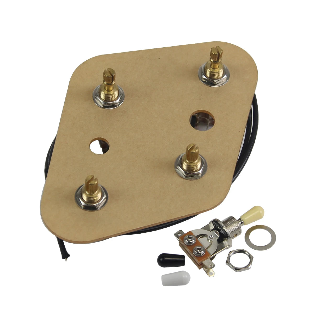New 2T2V Guitar Wiring Harness Upgrade with Coil Split Kit Push-Push Pots 500k and 3-Way Switch for LP Guitar