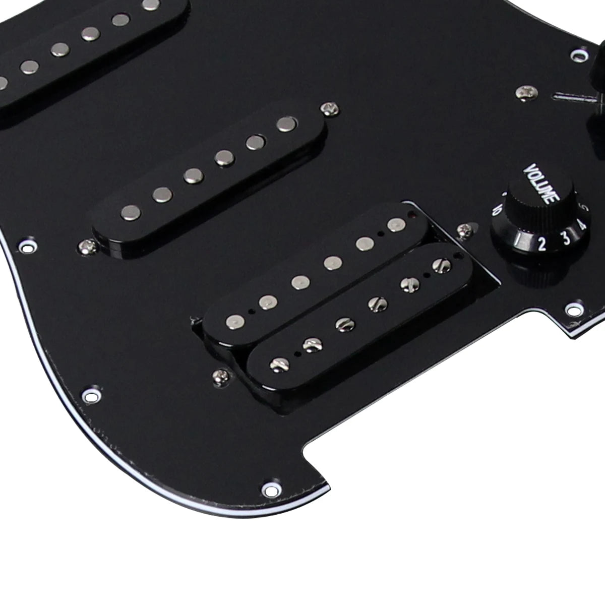 Fleor Alnico 5 Prewired SSH Pickguard for ST‑Style Electric Guitar