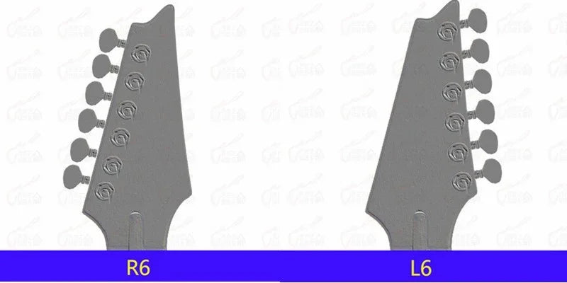 1 Set 6 In-Line Locking Guitar Tuners – No Screws, Chrome Silver
