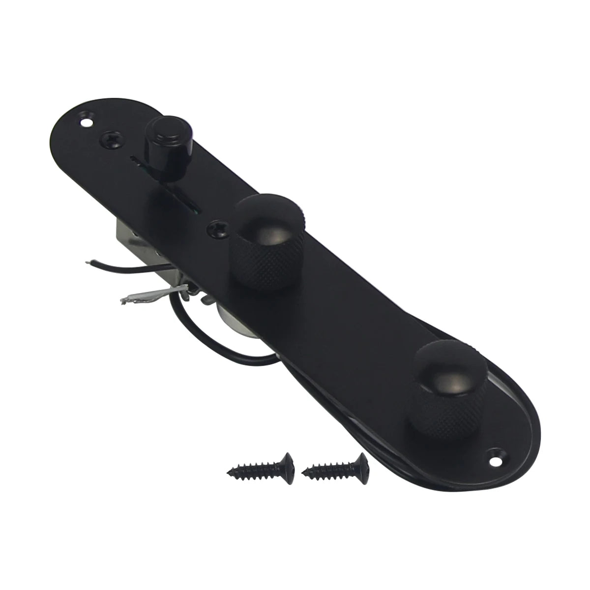 FLEOR Black Prewired TL Guitar Control Plate 3 Way Switch Electric Guitar Parts