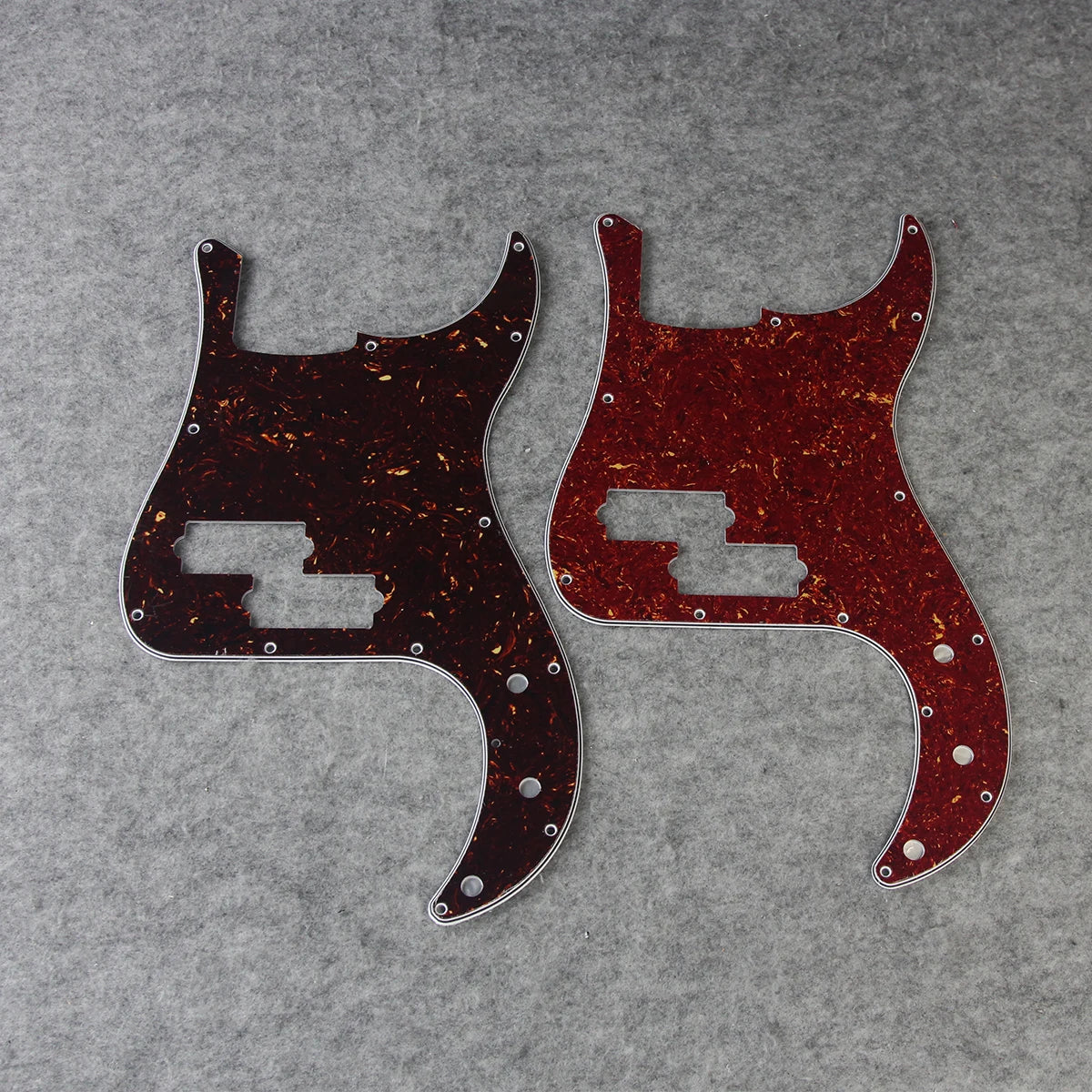 FLEOR Single PB Bass Pickguard 13-Hole Scratch Plate with Screws for 4-String Bass Parts Available in 15 Colors