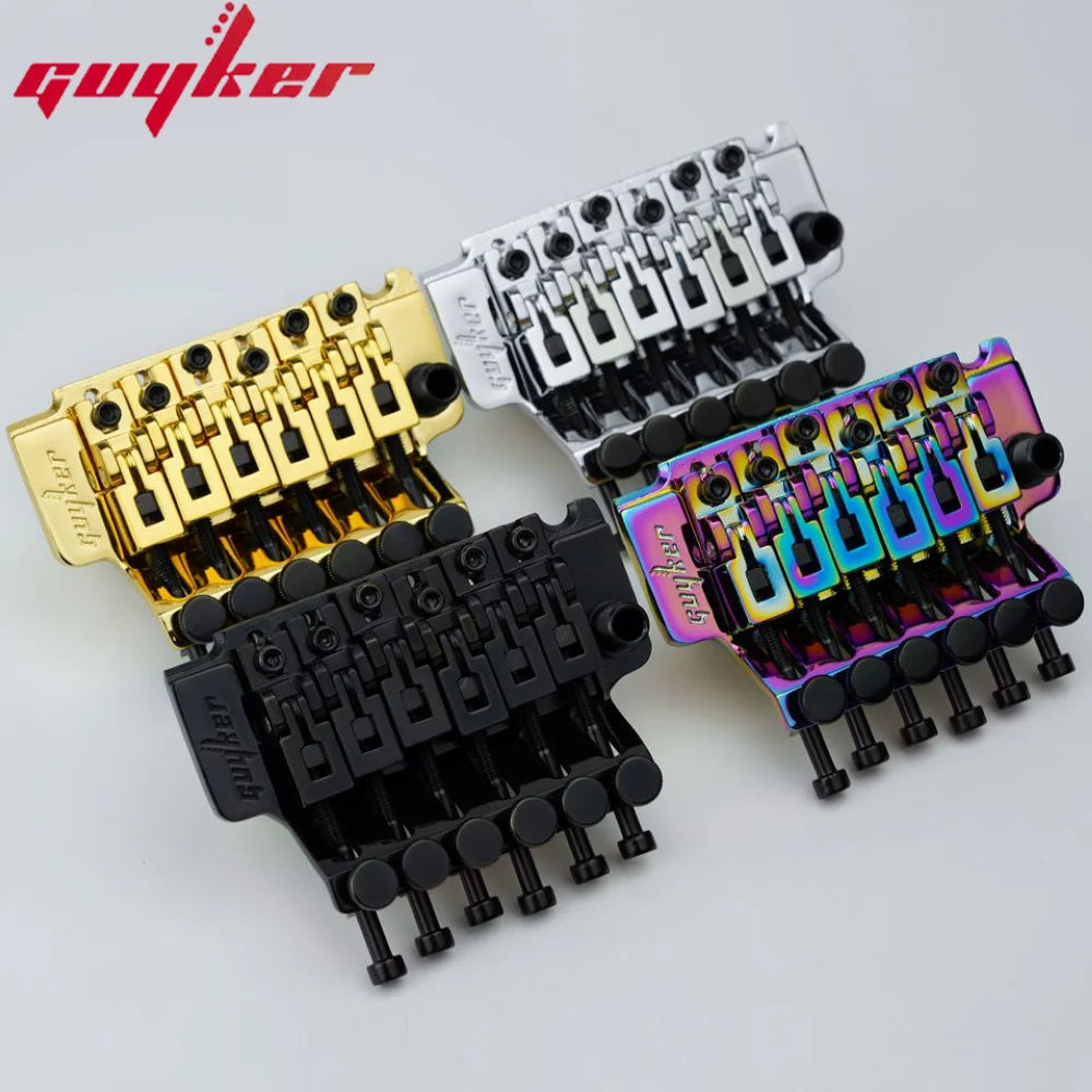 1 Set GUYKER 6 String Tremolo Bridge Double Locking System Bridge
