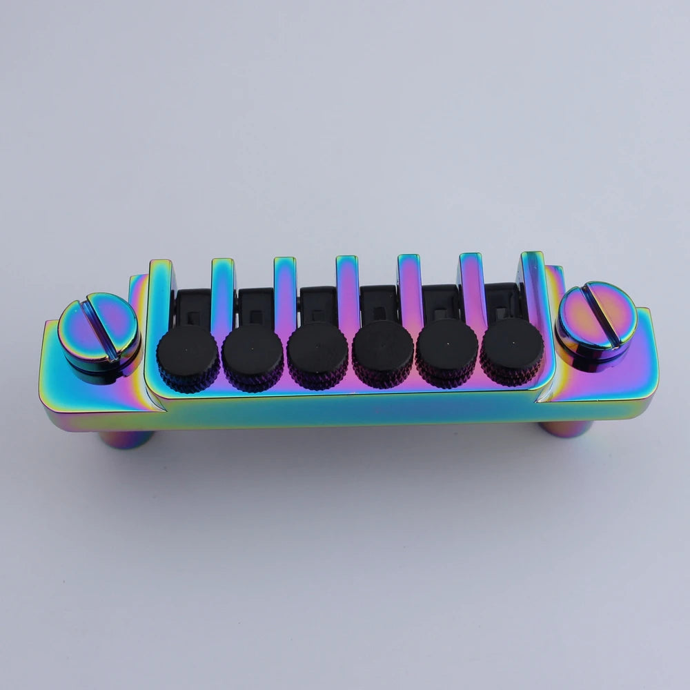 Vintage TP6 70's Bridges Tailpiece with Studs and Inserts Replacement Compatible with LP Les Paul SG ES 6 String Electric