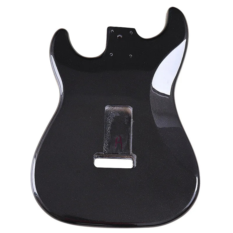 Metal Black ST Style Electric Guitar Body with Single Coil Pickup