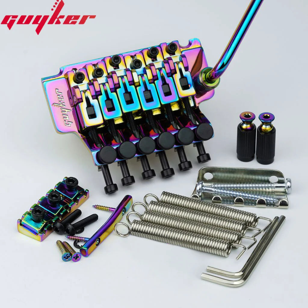 1 Set GUYKER 6 String Tremolo Bridge Double Locking System Bridge