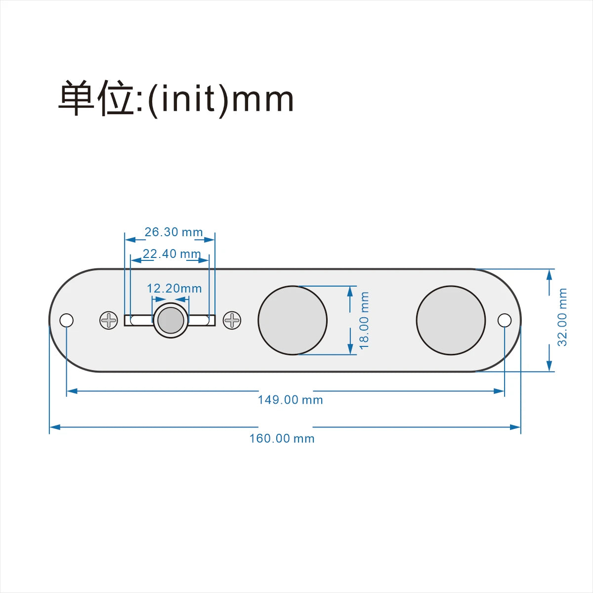 FLEOR Metal Prewired Guitar Control Plate Chrome TL Guitar Parts