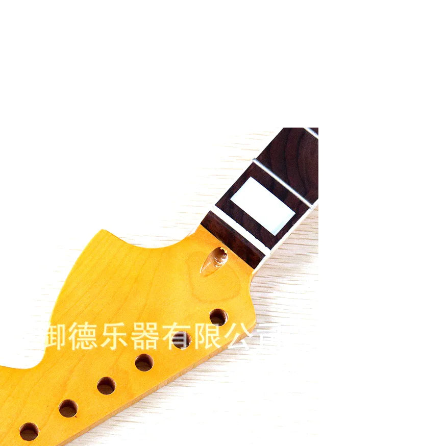 Large Headstock ST Style Electric Guitar Neck – 22 Frets, 6-String, Bright Plus Maple – Bolt-On Neck for Strat
