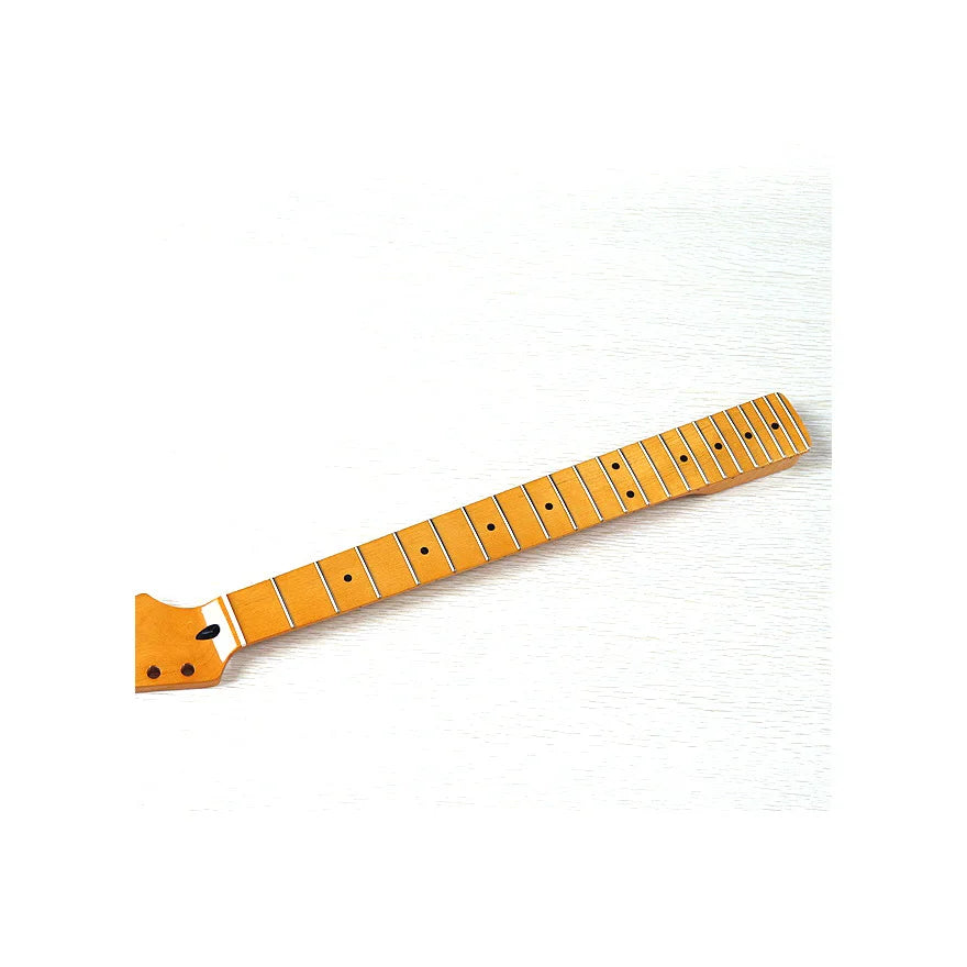 ST 6-String 22-Fret Tiger Pattern Neck – Yellow Plus Maple, Bright Finish