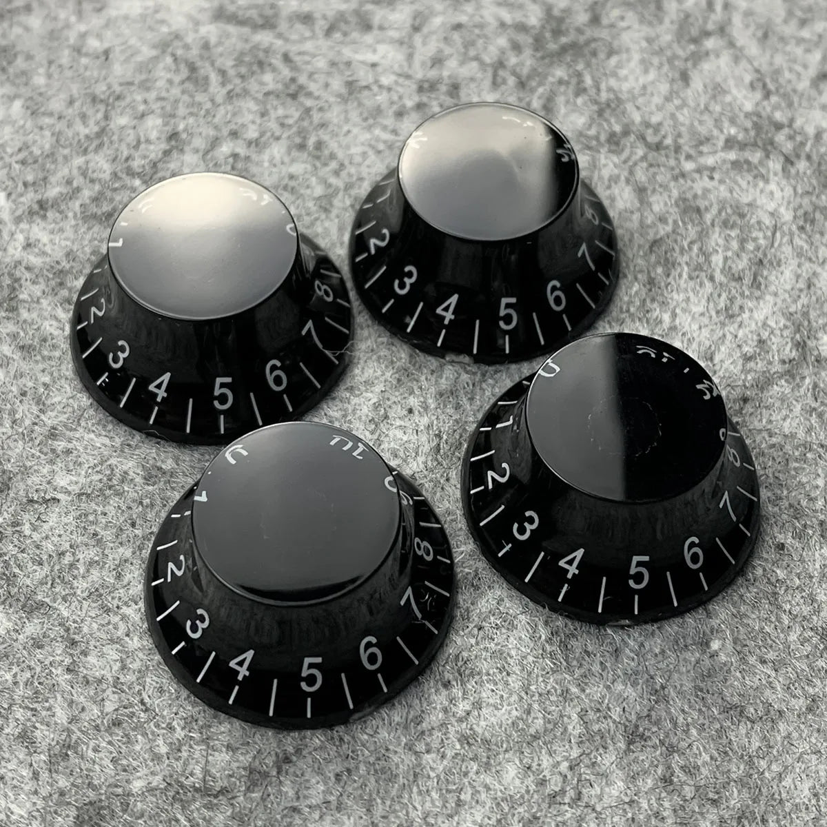FLEOR 4 Pieces High Dome Electric Guitar Knobs Speed Tone Volume Control Caps for LP SG Guitar Parts
