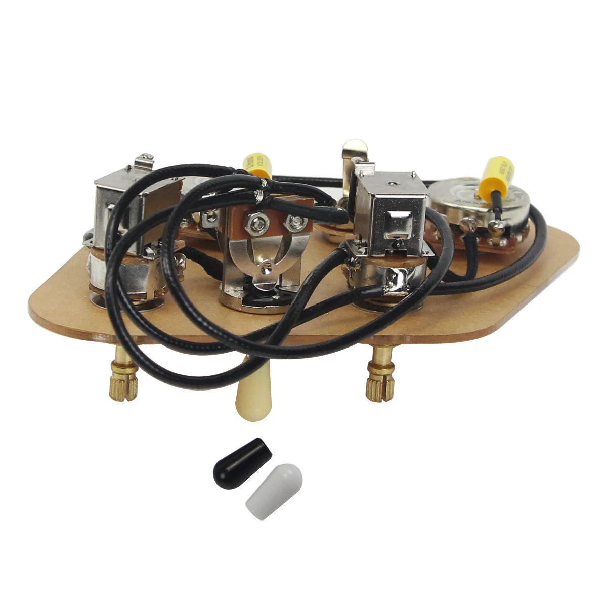 New 2T2V Prewired Electric Guitar Wiring Harness Kit with 3-Way Switch Push-Push 500k Pots and Coil Split for SG Guitar