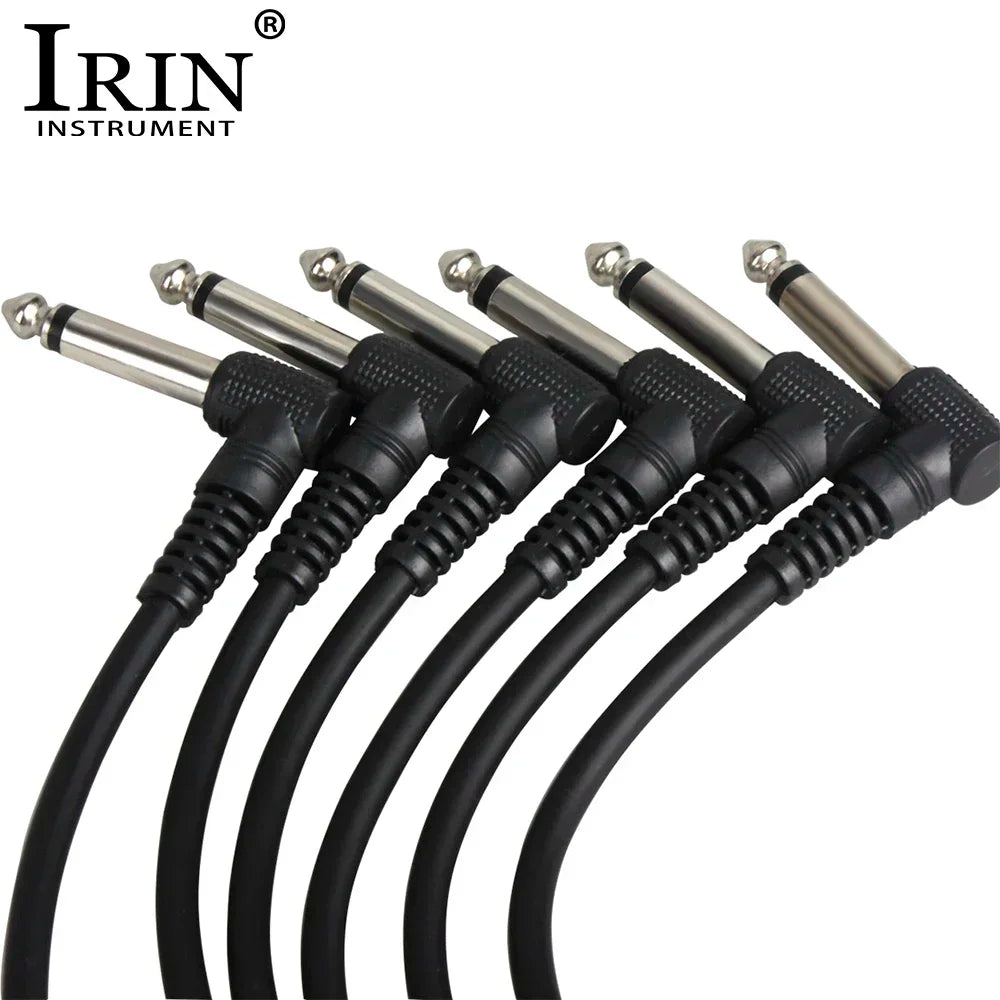 IRIN 6 Pcs Guitar Effects Cables 6.5mm Jack Audio Cable