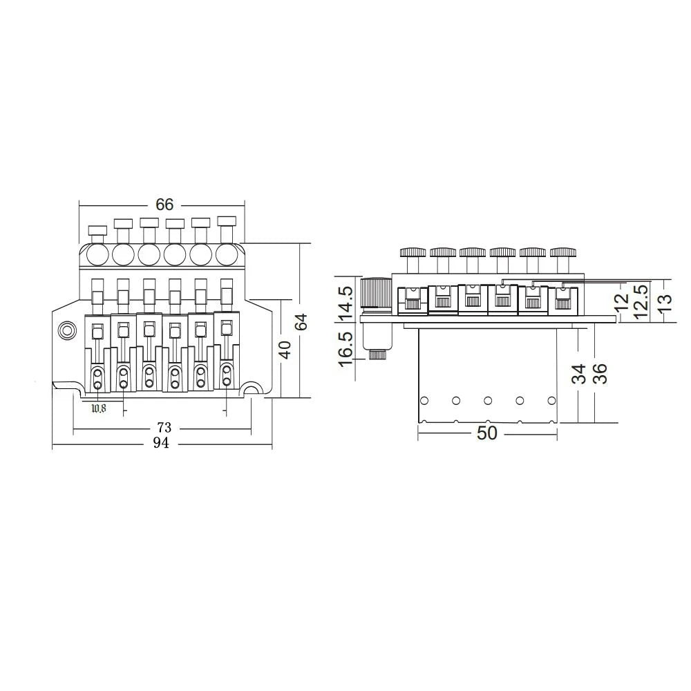 Wilkinson WODL1 Licensed Double Locking Tremolo System