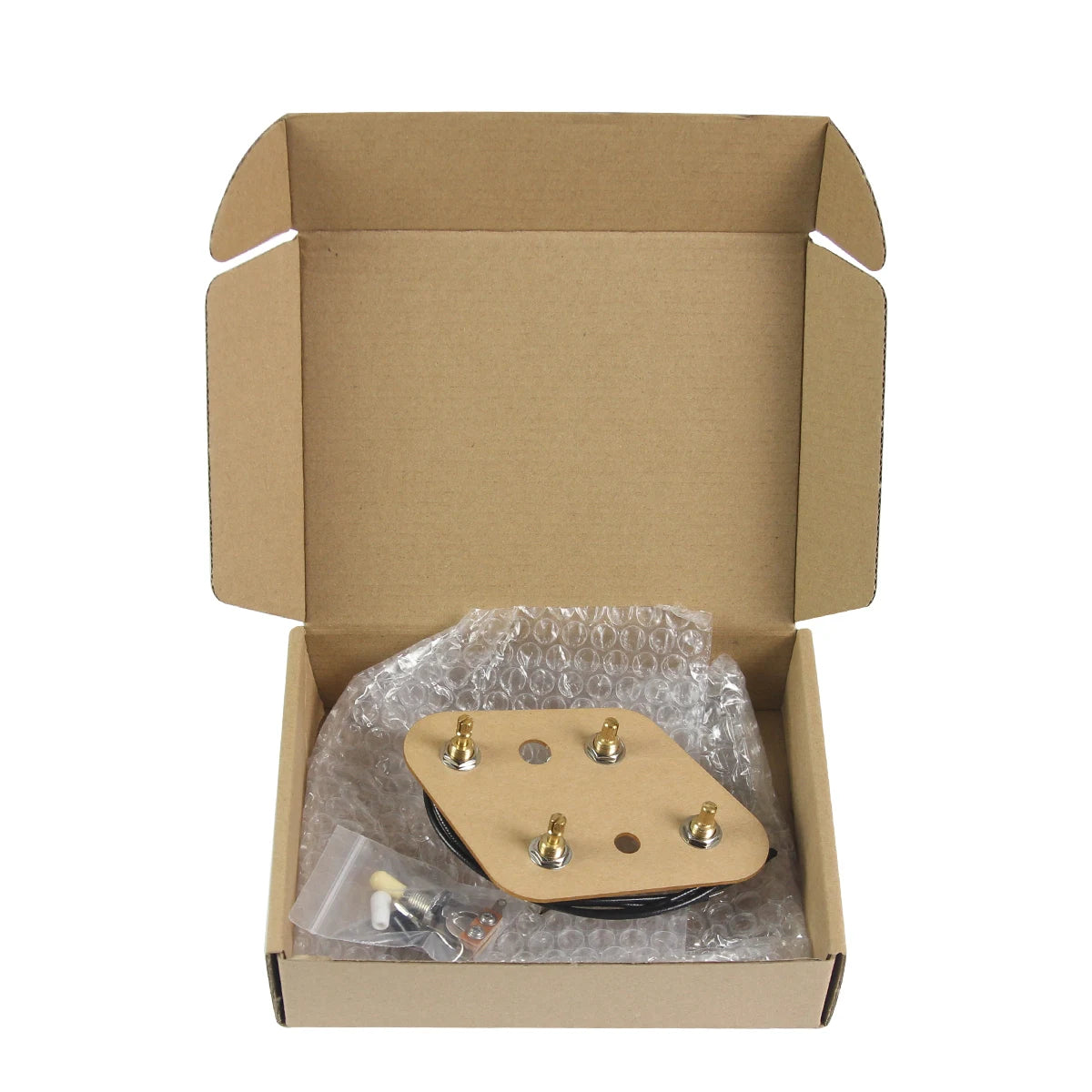 New 2T2V Guitar Wiring Harness Upgrade with Coil Split Kit Push-Push Pots 500k and 3-Way Switch for LP Guitar
