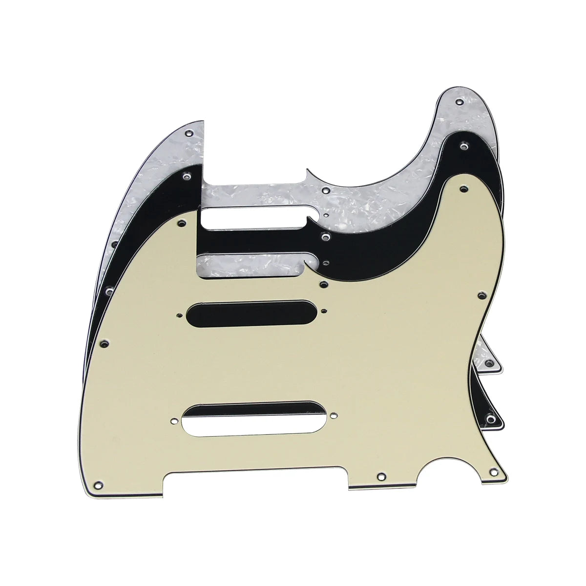 FLEOR Single 8-Hole Electric Guitar Pickguard Scratch Plate with Screws Fits Nashville TL-Style Guitar Available in 4 Colors