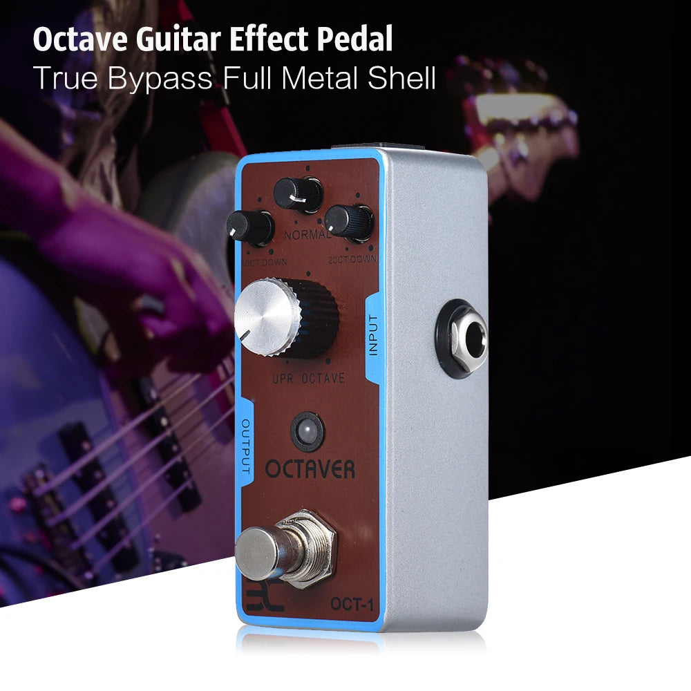 Eno Ex OCT-1 Octaaf Mini Octaaf Gitaar Effect Pedaal True Bypass Full Metal Shell