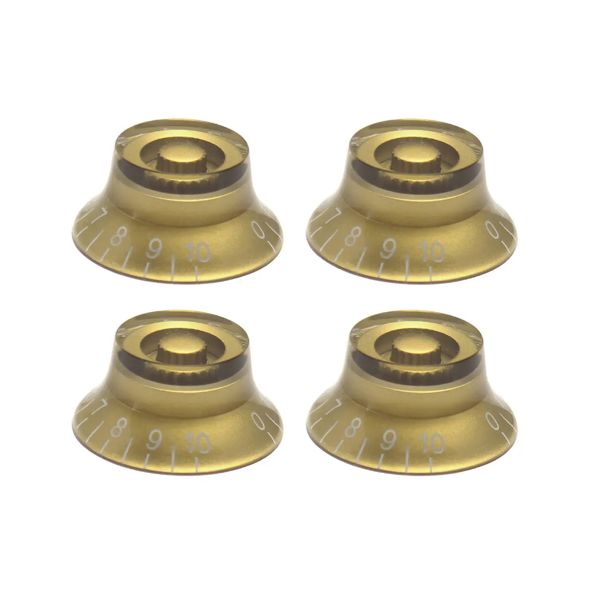 FLEOR 4 Pieces High Dome Electric Guitar Knobs Speed Tone Volume Control Caps for LP SG Guitar Parts