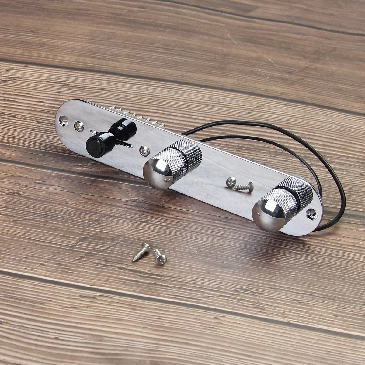 FLEOR Metal Prewired Guitar Control Plate Chrome TL Guitar Parts