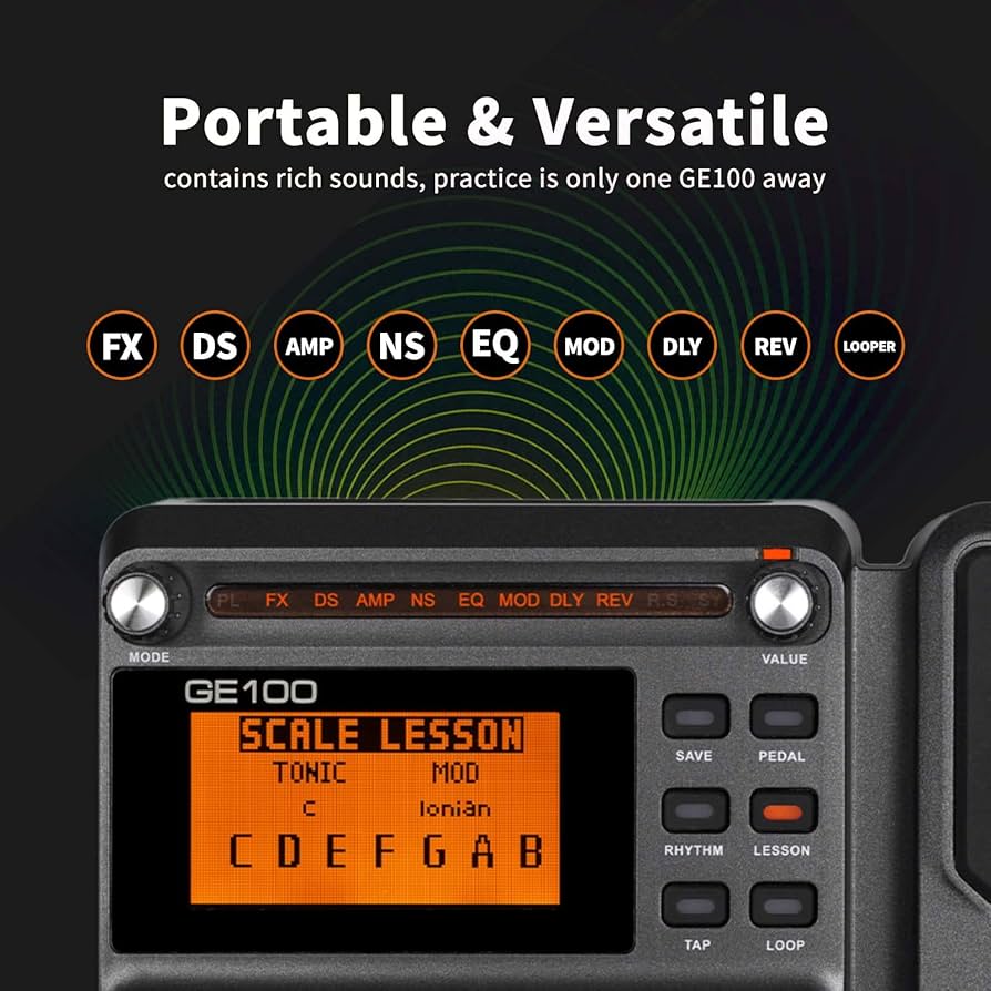 MOOER GE100 Multi-Effects Guitar Processor
