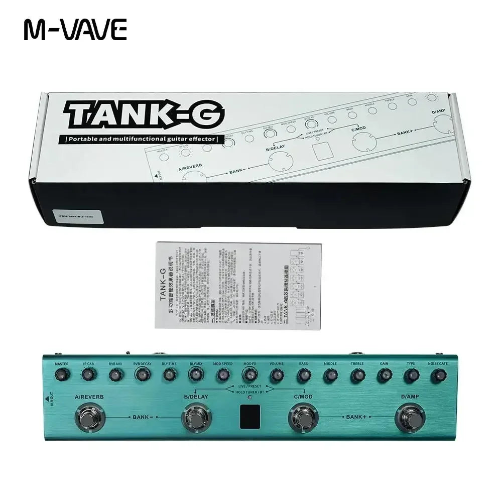 M-VAVE Tank-G Guitar Effect Pedal Rechargeable