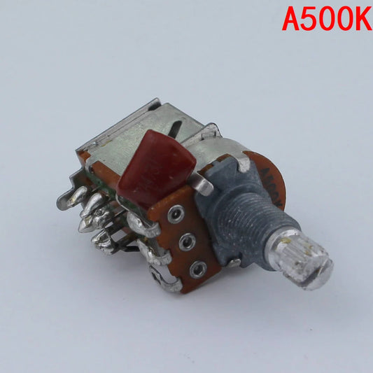 Alpha 500k Audio Taper Push/Pull Pot for Guitar/Bass Potentiometer A500K/B500K With Solder Joints