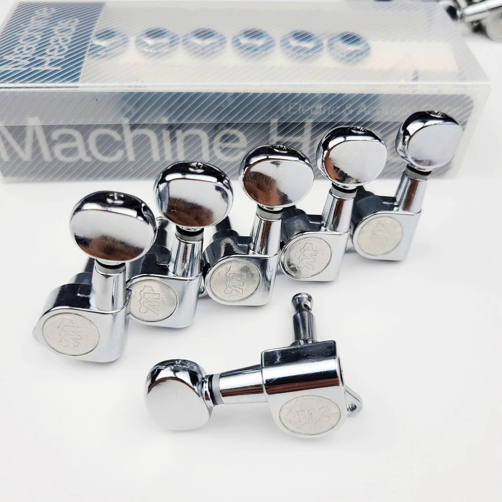 Wilkinson WJN-05 Mini Oval Guitar Tuners for ST/TL – Chrome Silver