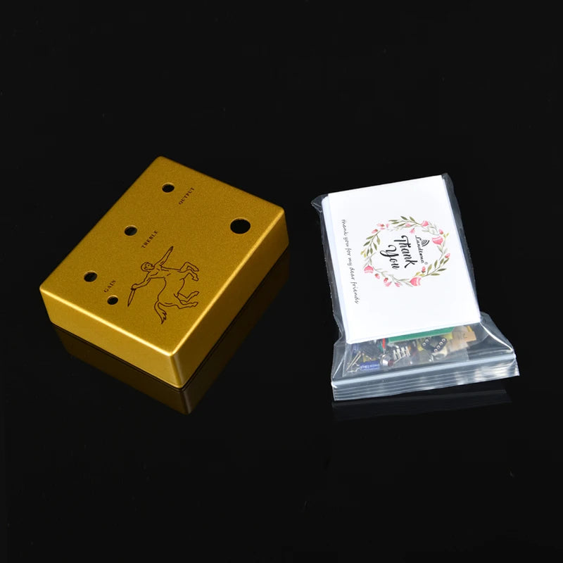 Landtone Diy Klon Centaur Overdrive Gitaarpedaal Alle Kits Met 1590bb Aluminium Behuizing Box G01 Gratis Verzending