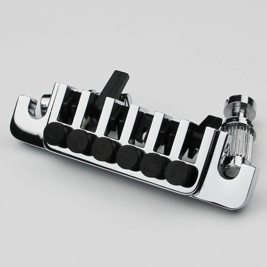 Vintage TP6 70's Bridges Tailpiece with Studs and Inserts Replacement Compatible with LP Les Paul SG ES 6 String Electric