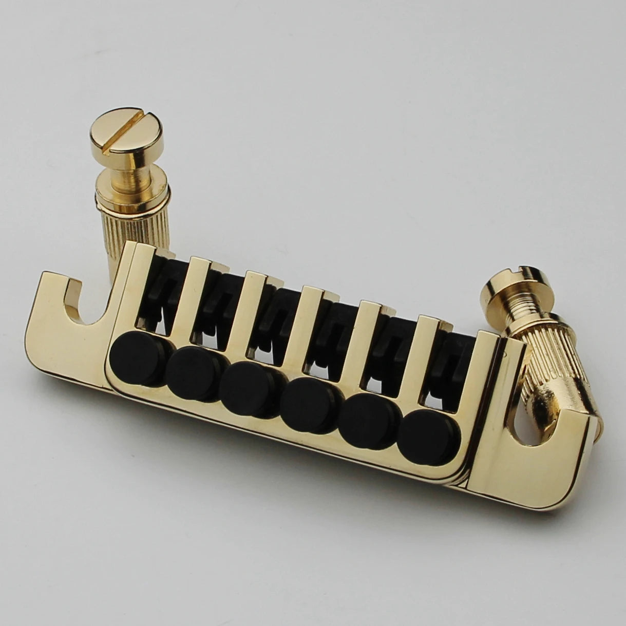 Vintage TP6 70's Bridges Tailpiece with Studs and Inserts Replacement Compatible with LP Les Paul SG ES 6 String Electric