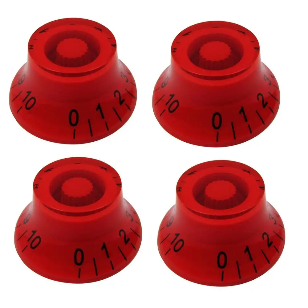 FLEOR 4 Pieces High Dome Electric Guitar Knobs Speed Tone Volume Control Caps for LP SG Guitar Parts