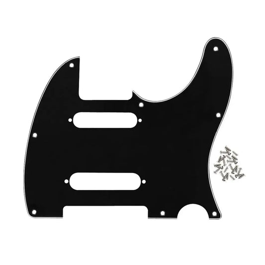 FLEOR Single 8-Hole Electric Guitar Pickguard Scratch Plate with Screws Fits Nashville TL-Style Guitar Available in 4 Colors