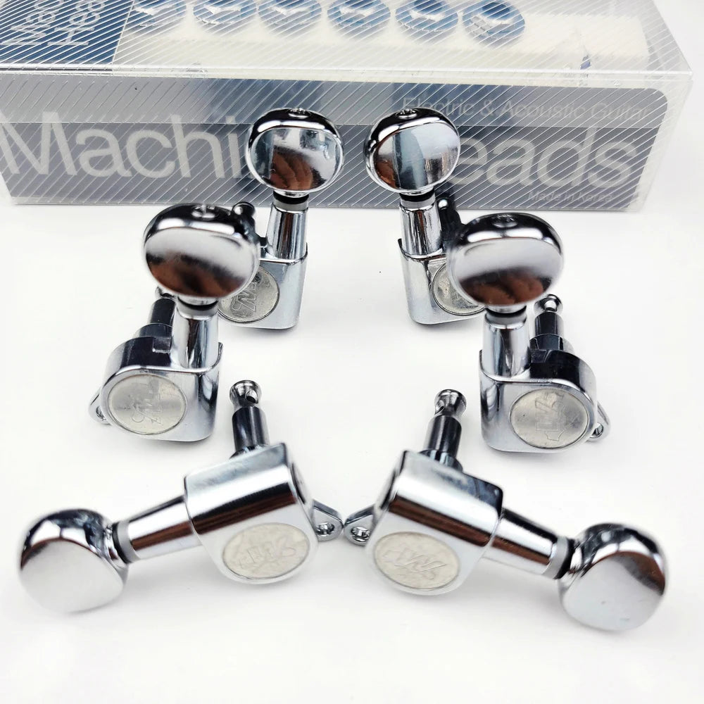 Wilkinson WJN-05 Mini Oval Guitar Tuners for ST/TL – Chrome Silver