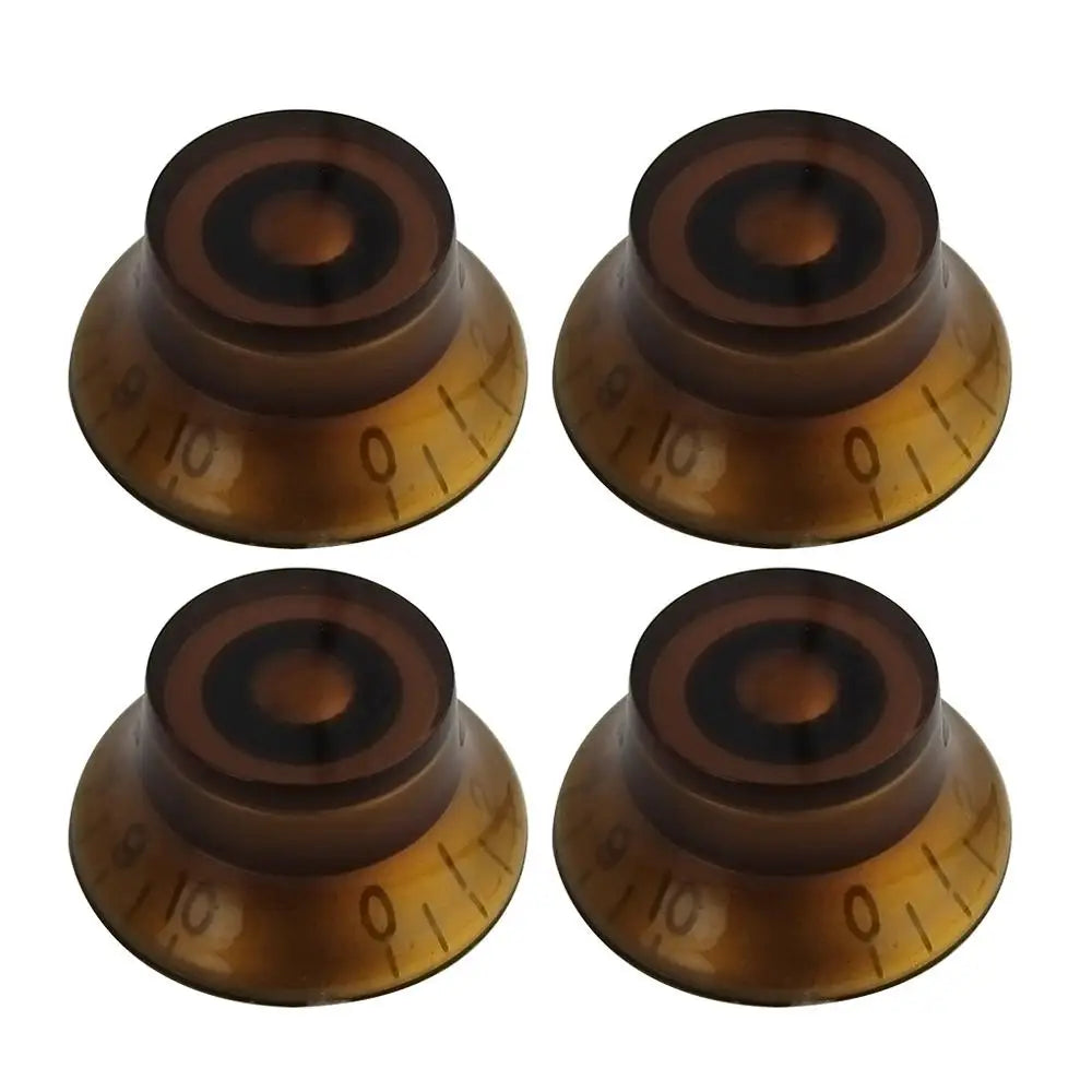 FLEOR 4 Pieces High Dome Electric Guitar Knobs Speed Tone Volume Control Caps for LP SG Guitar Parts